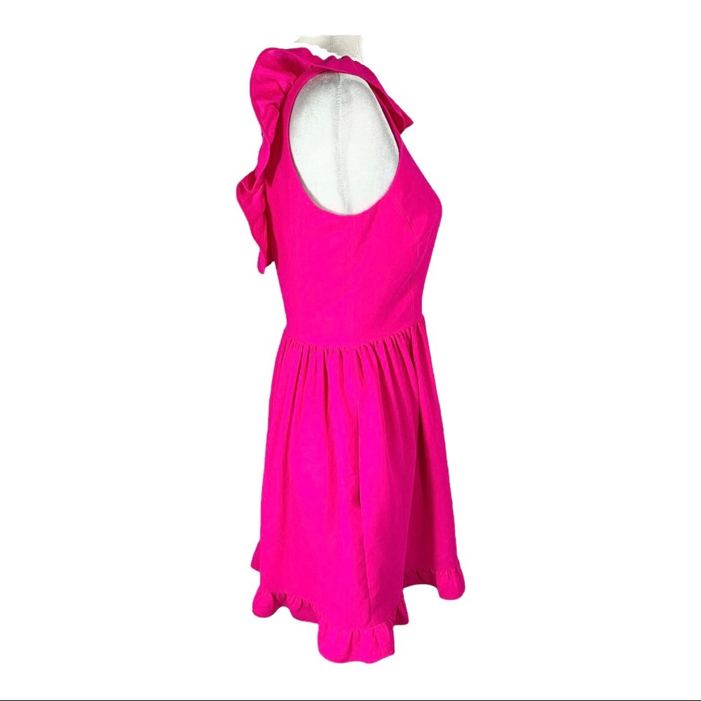 Kate Spade Fuchsia Hot Pink Ruffle Dress - Picture 5 of 11